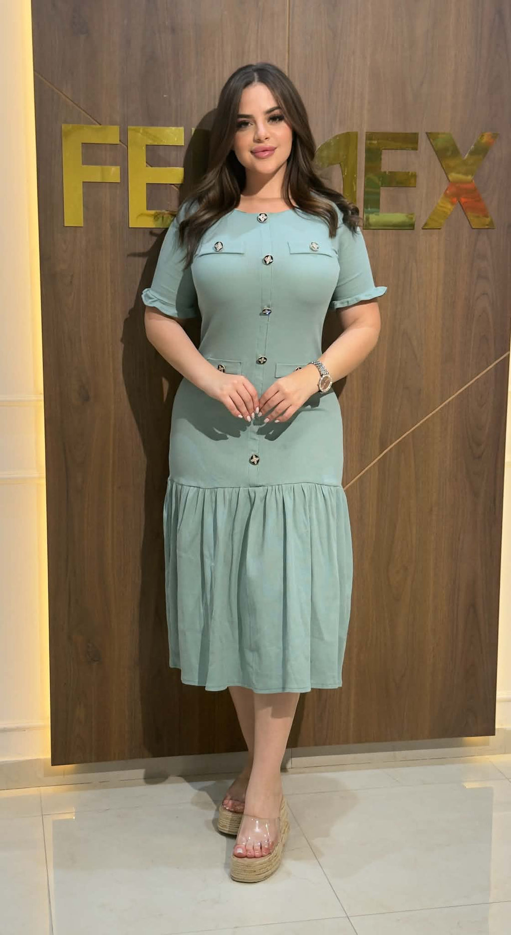 robe plusieurs buttons
