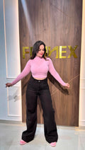 Jean Wide Leg Marron