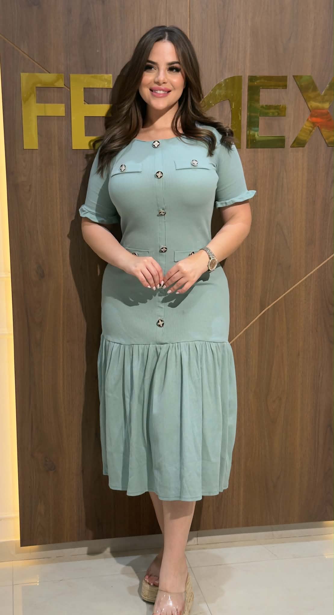 robe plusieurs buttons