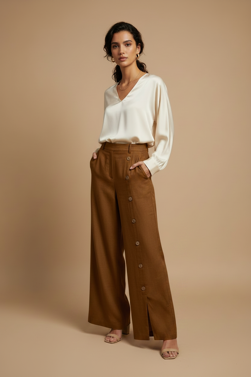 Pantalon button
