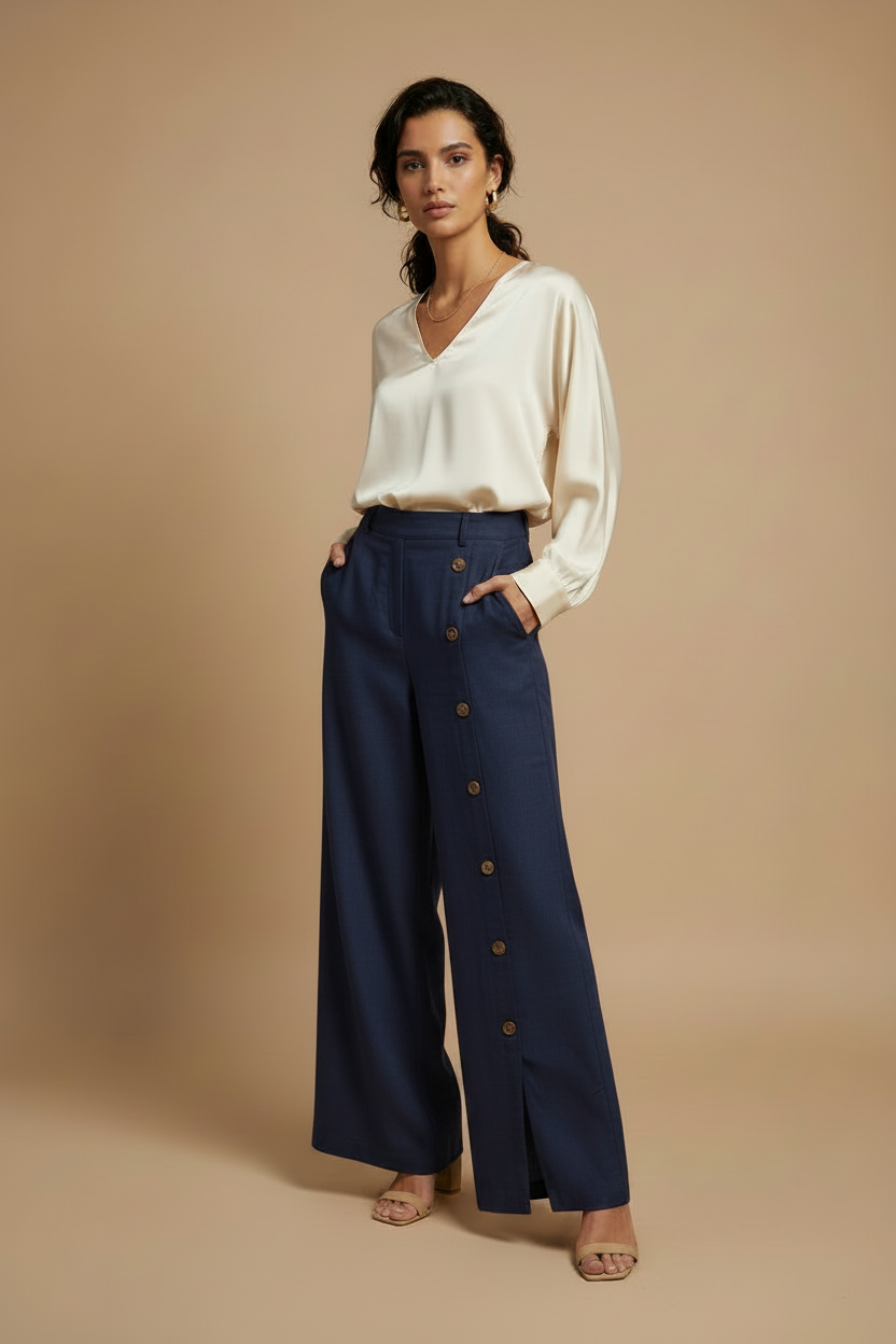 Pantalon button