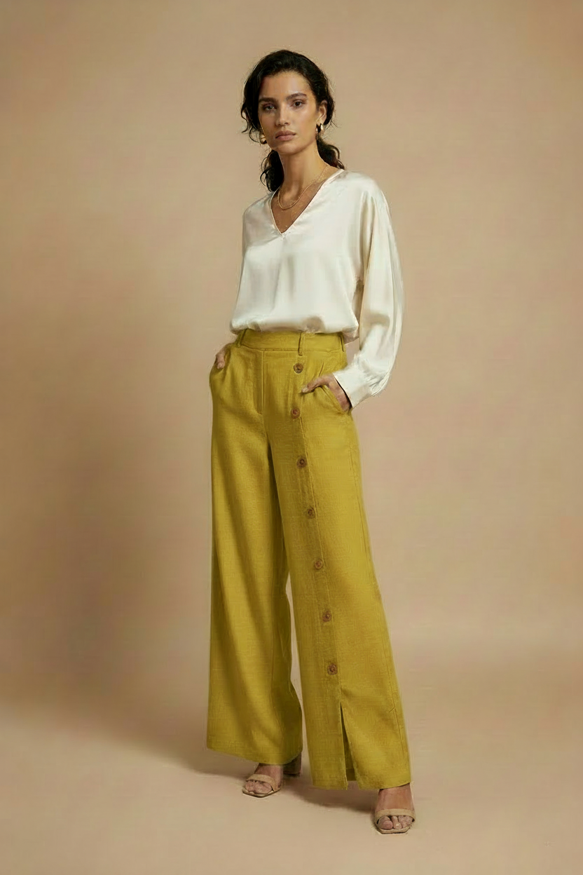 Pantalon button